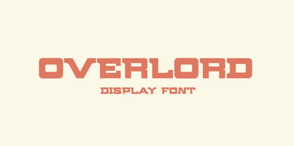 Overlord Font Poster 1