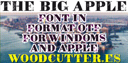 The Big Apple Font Poster 4