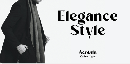 Acolate Font Poster 11