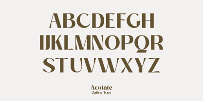 Acolate Font Poster 13