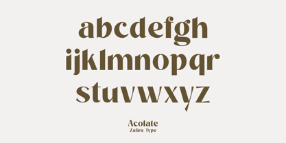 Acolate Font Poster 14