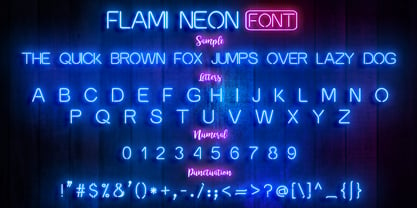 Flami City Font Poster 2