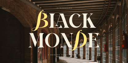 Black Monde Font Poster 1