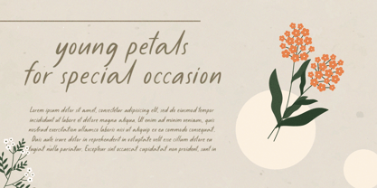 Tiny Petals Font Poster 4