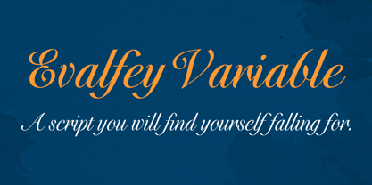Evalfey Variable Font Poster 1