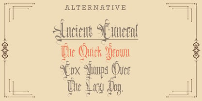 Ancient Funeral Font Poster 4
