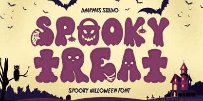 Spooky Treat Font Poster 1