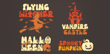 Spooky Treat Font Poster 9