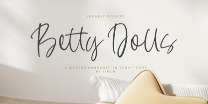 Betty Dolls Font Poster 1