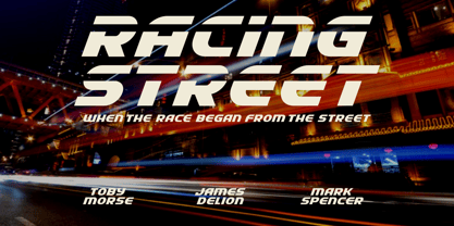 Rapido Racers Font Poster 9
