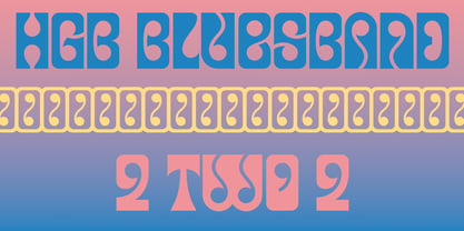 HGB Bluesband Two Font Poster 1