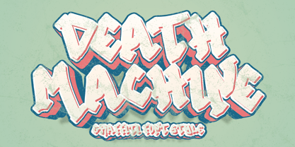 Death Machine Font Poster 1