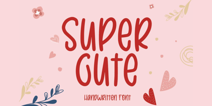 Super Cute Font Poster 1
