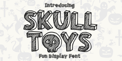 Skull Toys Font Poster 1