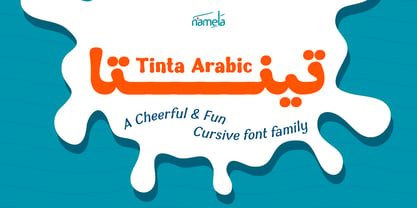 Tinta Arabic Font Poster 1
