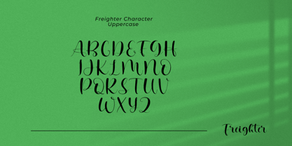 Freighter Font Poster 2