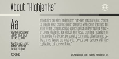 Highjenks Font Poster 2