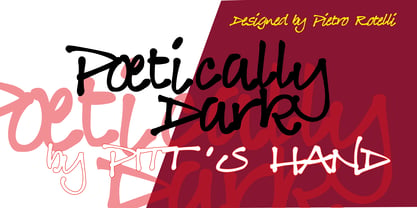 Poetically Dark Font Poster 3