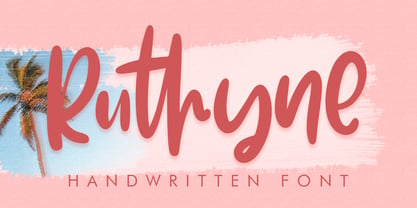 Ruthyne Font Poster 1
