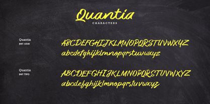 Quantia Font Poster 3