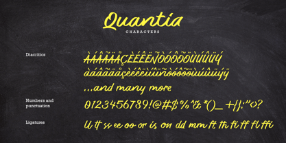 Quantia Font Poster 4