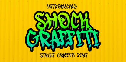 Shock Graffiti Font Poster 1