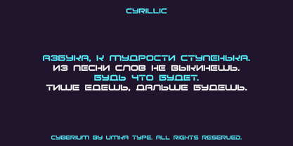 Cyberium Font Poster 6