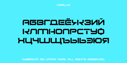 Cyberium Font Poster 5