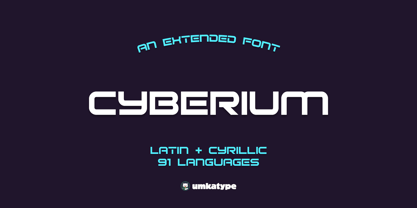Cyberium Font Poster 1