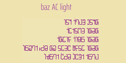 Baz Font Poster 6