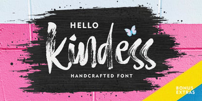 Hello Kindess Brush Font Poster 1