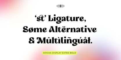 Soigka Display Font Poster 3