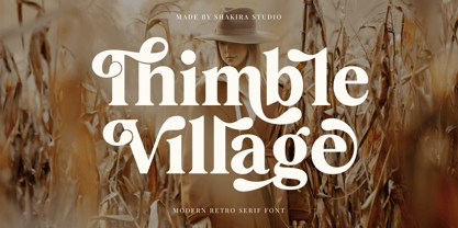 Thimble Village Font Poster 1