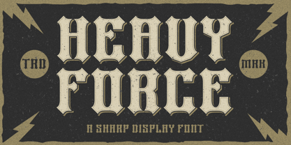 Heavy Force Font Poster 1