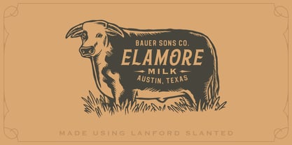 Lanford Font Poster 3