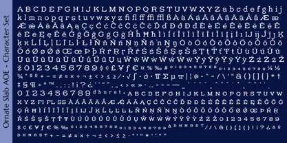 Ornate Slab AOE Font Poster 7