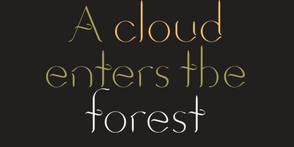 Cloudforest Font Poster 2