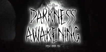 Darkness Awakening Font Poster 1