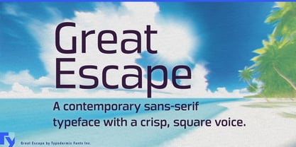 Great Escape Font Poster 1