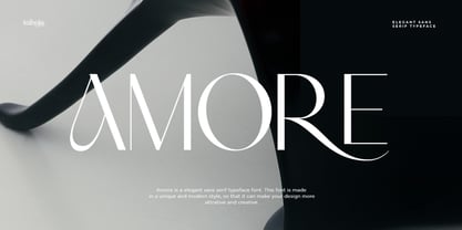 Amore Elegant Sans Serif Font Poster 1