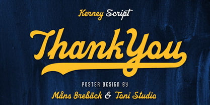 Kerney Script Font Poster 14