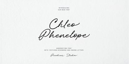 Chleo Phenelope Font Poster 1