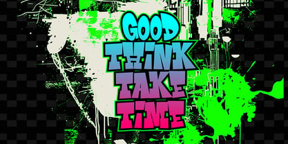 Green Toxic Font Poster 6