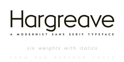 Hargreave Font Poster 1