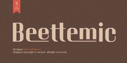 Beettemic Font Poster 1