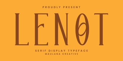 Lenot Font Poster 1