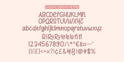 Lusiana Font Poster 9