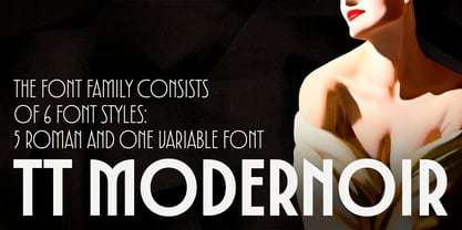 TT Modernoir Font Poster 1