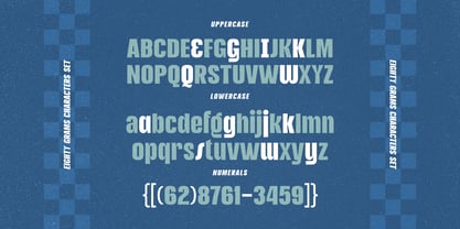 Eighty Grams Font Poster 8