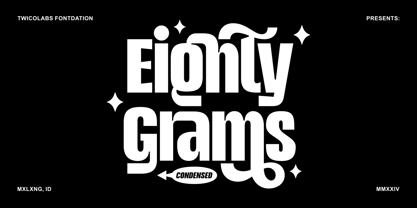 Eighty Grams Font Poster 1